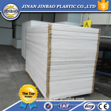 jinbao PVC precio 10mm 15mm 18mm espuma blanca hoja de plástico de divisas